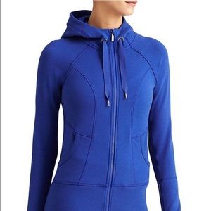 Blue Athleta zip up hoodie. Only worn twice.