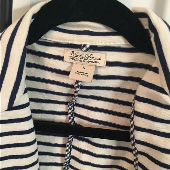 Blue and white stripe lucky brand blazer - Picture 2 of 3