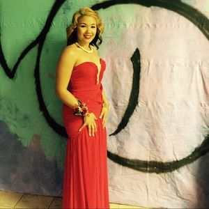 Red prom/evening gown