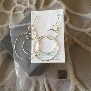 Silver Silpada Hoop Earrings