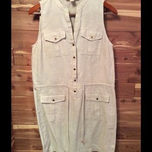 Michael kors linen safari dress.