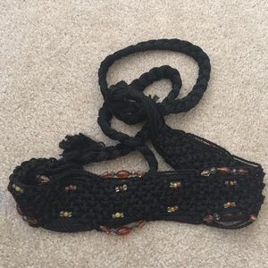 Festival Style Beaded Woven Belt