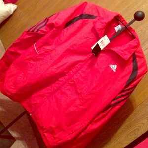 Brand new Adidas zip up windbreaker!