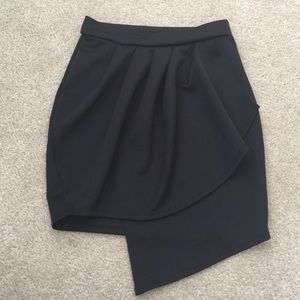 Minimalist Asymmetrical Mini Skirt