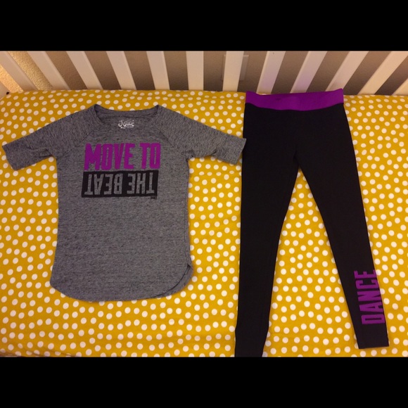 Justice dance top legging 7