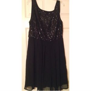 Black sequin dress