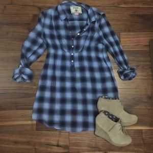 Victoria's Secret Pink Plaid Tunic L