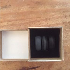 Men's Rubber Wedding Band Set