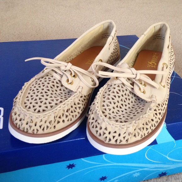 Beige flats