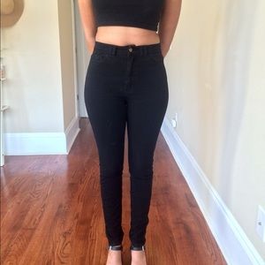 American Apparel Stretch Bull Denim Side Zip Pant