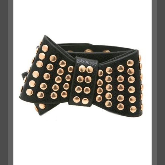 Black and Gold studded bracelet