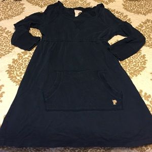 VS Pink 3/4 navy sweatshirt dress