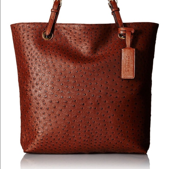 Scarleton Faux Ostrich Large Tote EUC