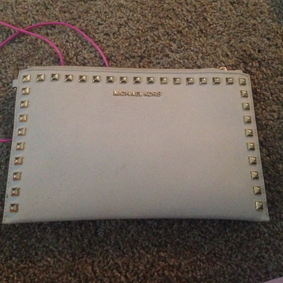 Michael Kors studded Selema clutch