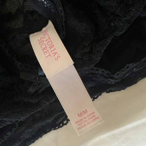 Black lace racer bank bandeau - Picture 2 of 4