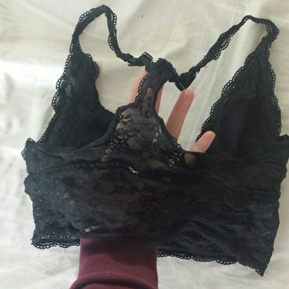 Black lace racer bank bandeau - Picture 3 of 4