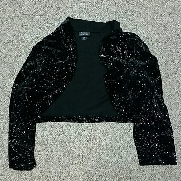 Black velvet dress jacket