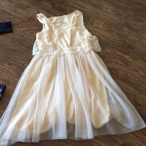Cream colored cocktail dress
