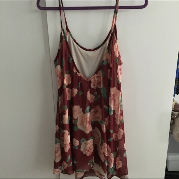 Rose pattern floral shift dress - Picture 2 of 2