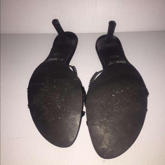 Franco Sarto Satin and Crystal Evening Heels - Picture 3 of 4