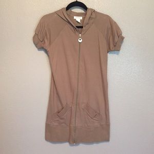 Kenzie Girl short sleeve zip up hoodie