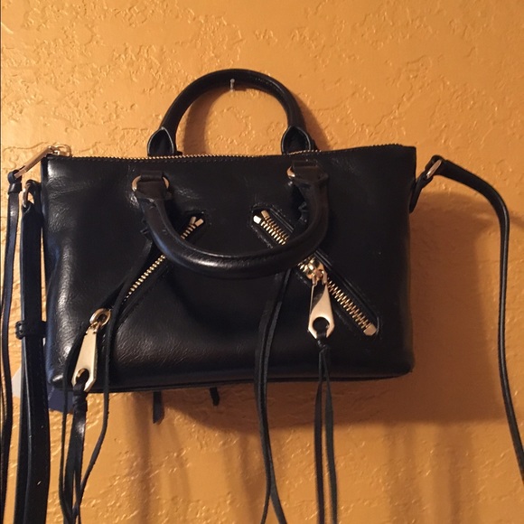 Rebecca Minkoff Distressed Micro Moto Satchel