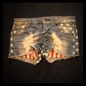 Target shorts size 1 American flag