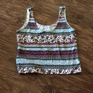 Patterned Crop Top
