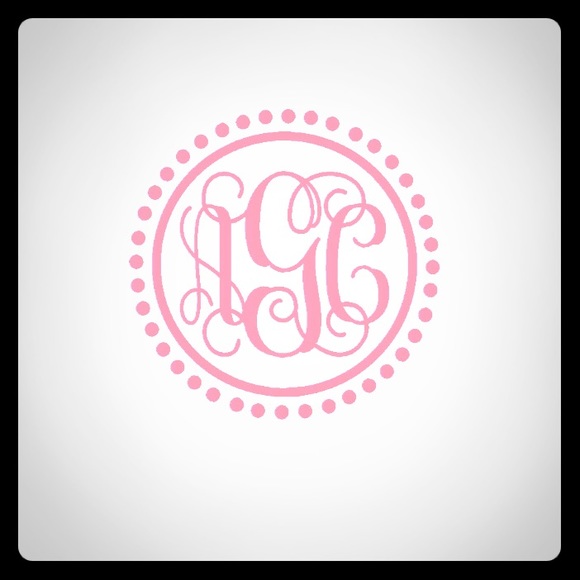 Vine monogram with boarder