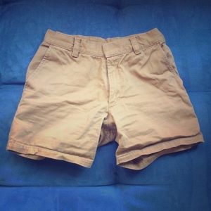 American Apparel High-Waisted Khaki Shorts