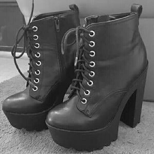 Leather boots