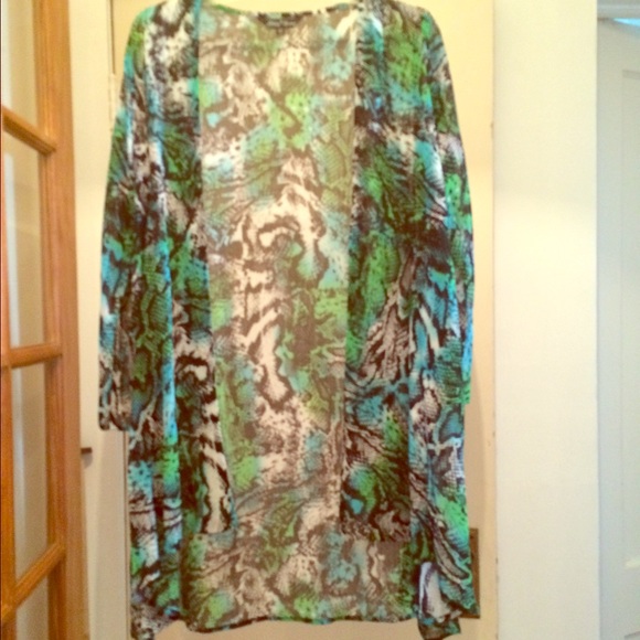 Snake print kimono