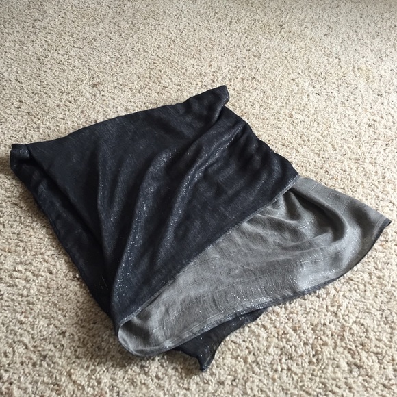 Black and grey vanity scarf with some sparkle