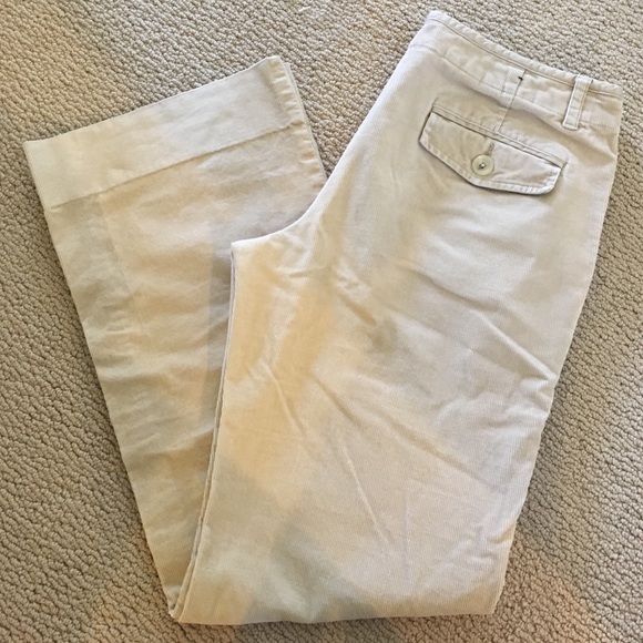 Wide leg khaki cords