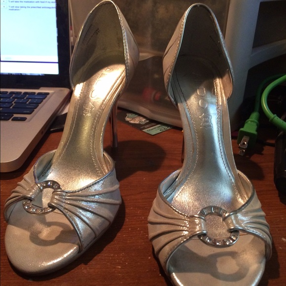 Silver heels