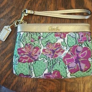 Coach wristlet (glasses not included)