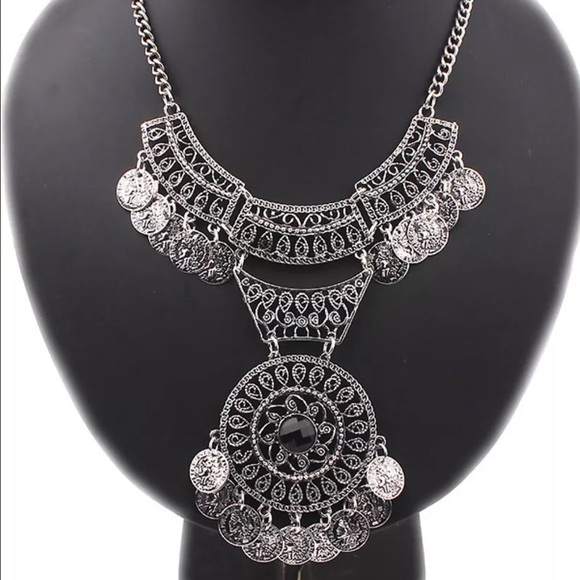 Tribal coin necklace