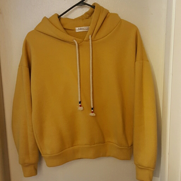 Hooded Yellow Sweatshirt