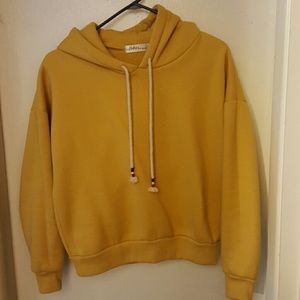 Hooded Yellow Sweatshirt