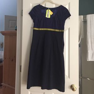 Biden navy dress