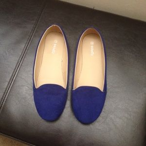 Blue Suede Flats