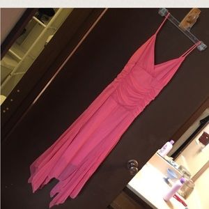 Coral mid shin dress