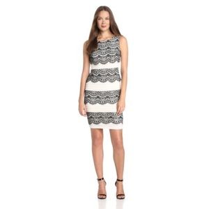 Jax Black & White Lace Dress