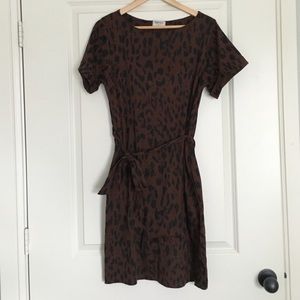 People Tree leopard print cotton dress