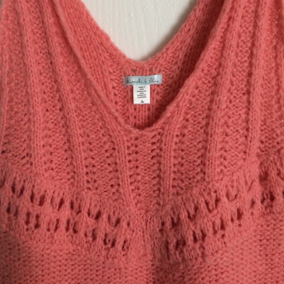 Peachy Pink Knitted Mini Sweater Dress - Picture 2 of 2