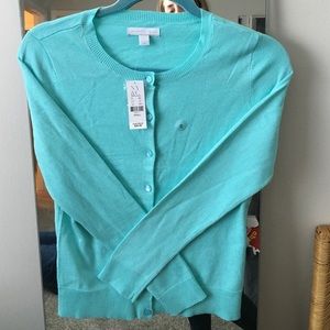 Teal NY&Co NWT Crew neck cardigan