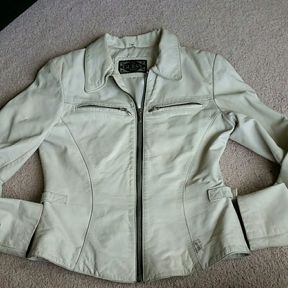 Vintage leather guess jacket