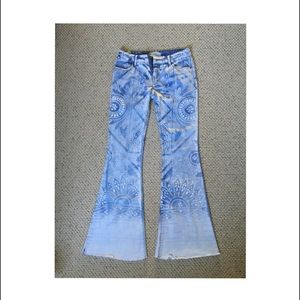 Free People Discharge Bali Flare Jeans