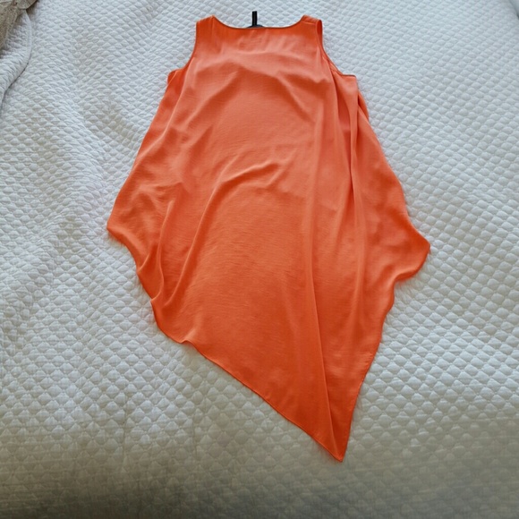 BCBG Striking Orange High Low shirt - Picture 4 of 4