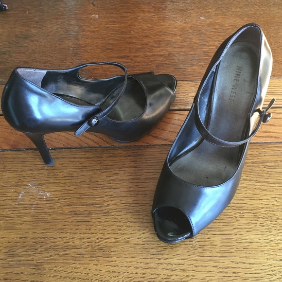 Nine West Mary Jane peep-toe stilettos - Picture 1 of 4
